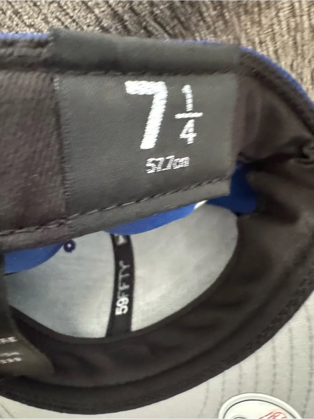 New Era Men’s Blue 59FIFTY Dodgers Fitted baseball Cap with White raised D Logo